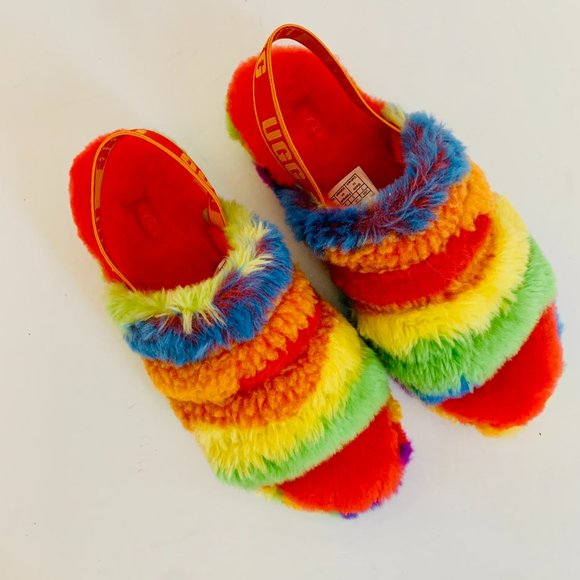 Baby fluff cheap yeah slides yellow